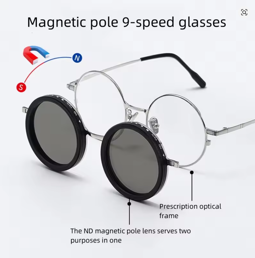 Adjustable Darkening Glasses ND Filter UV400