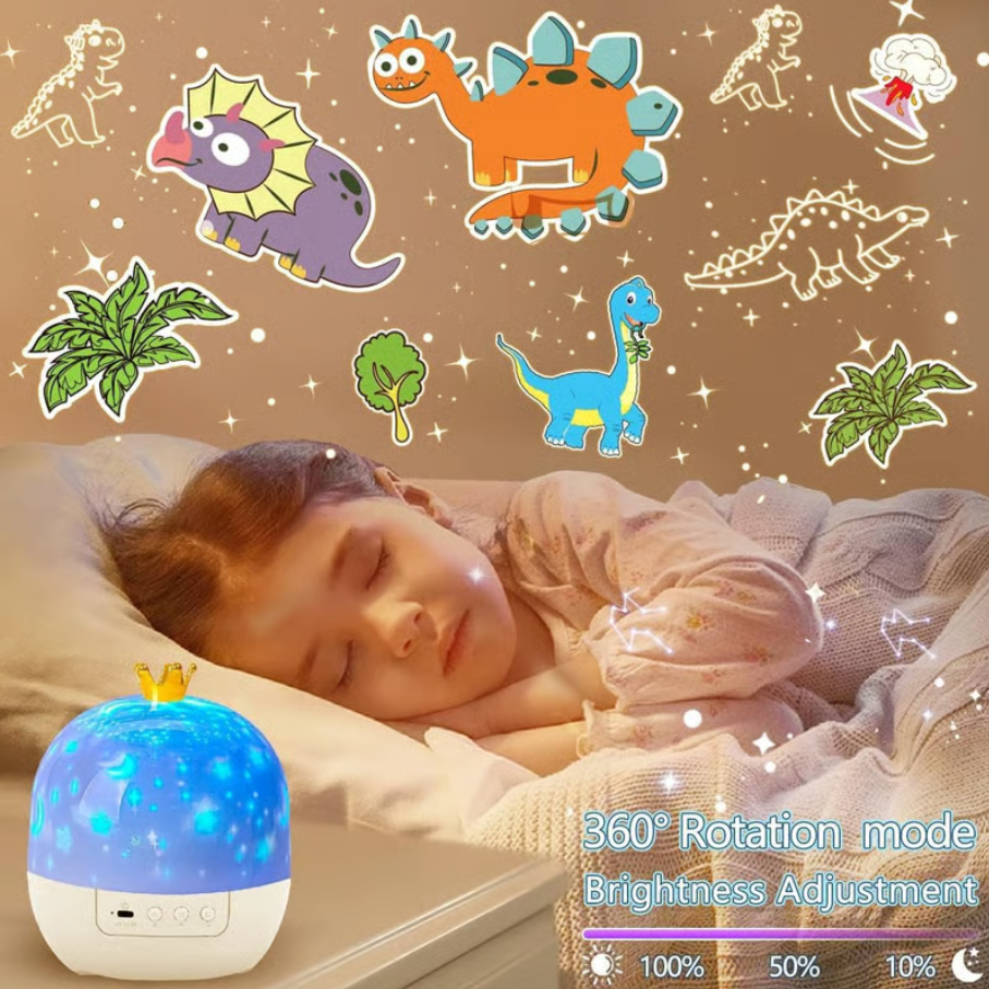 Rotating Projector Night Light for Kids Type-C Charging