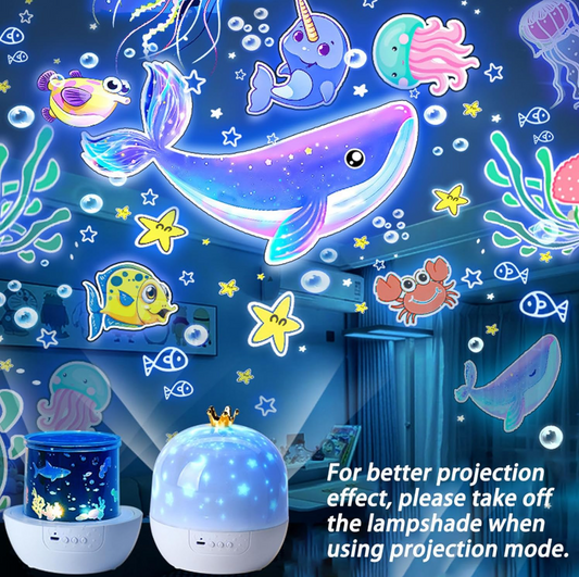 Rotating Projector Night Light for Kids Type-C Charging