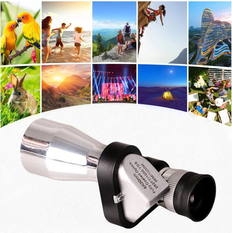 Mini Pocket Binoculars with Smartphone Clip