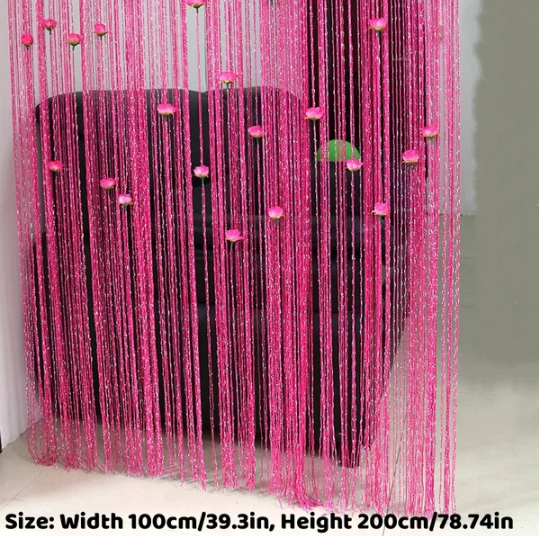 Rose Thread Door Curtain