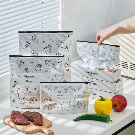 Aluminum Foil Sealable Storage Bags - 10 PCS