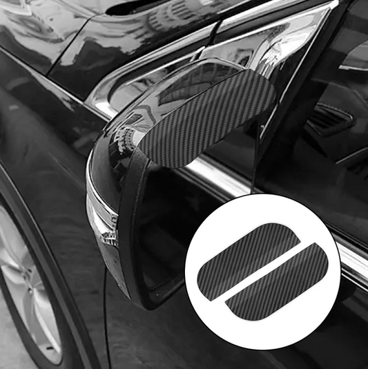Side Mirror Rain Guard Carbon Fiber - Set of 4 Pieces