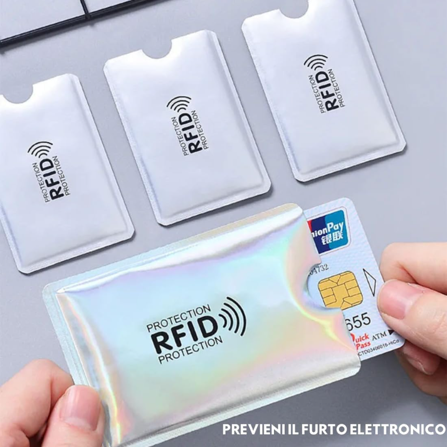 RFID Blocking Sleeves for Credit Cards - Set of 5pcs