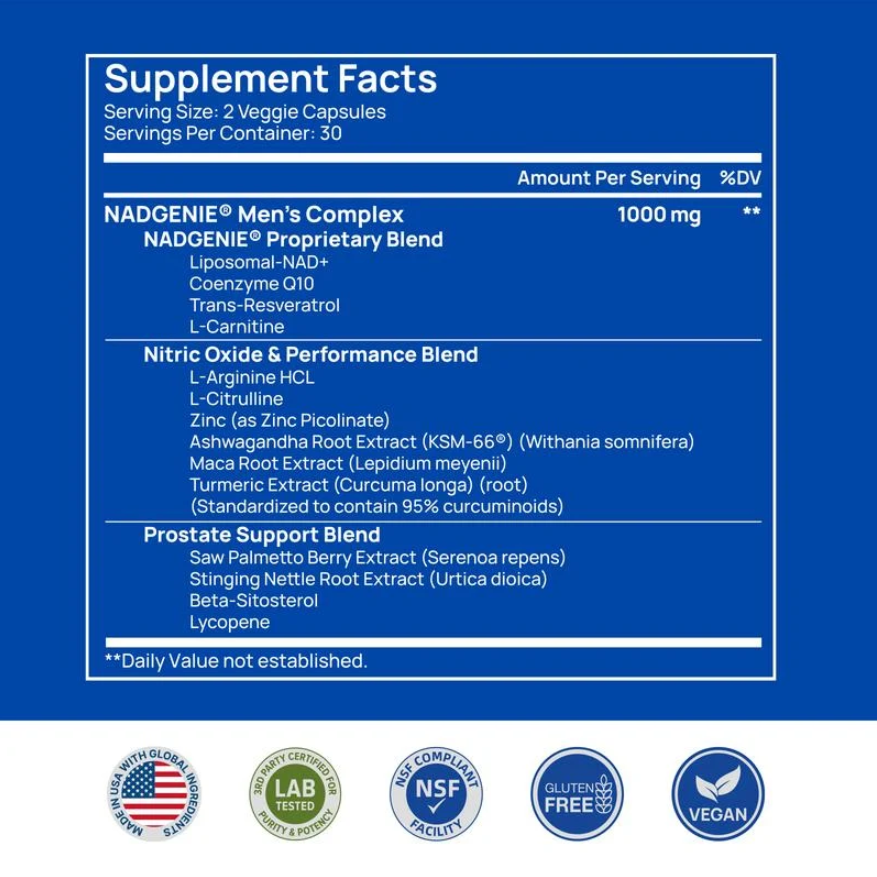 NAD+ Supplement For Men