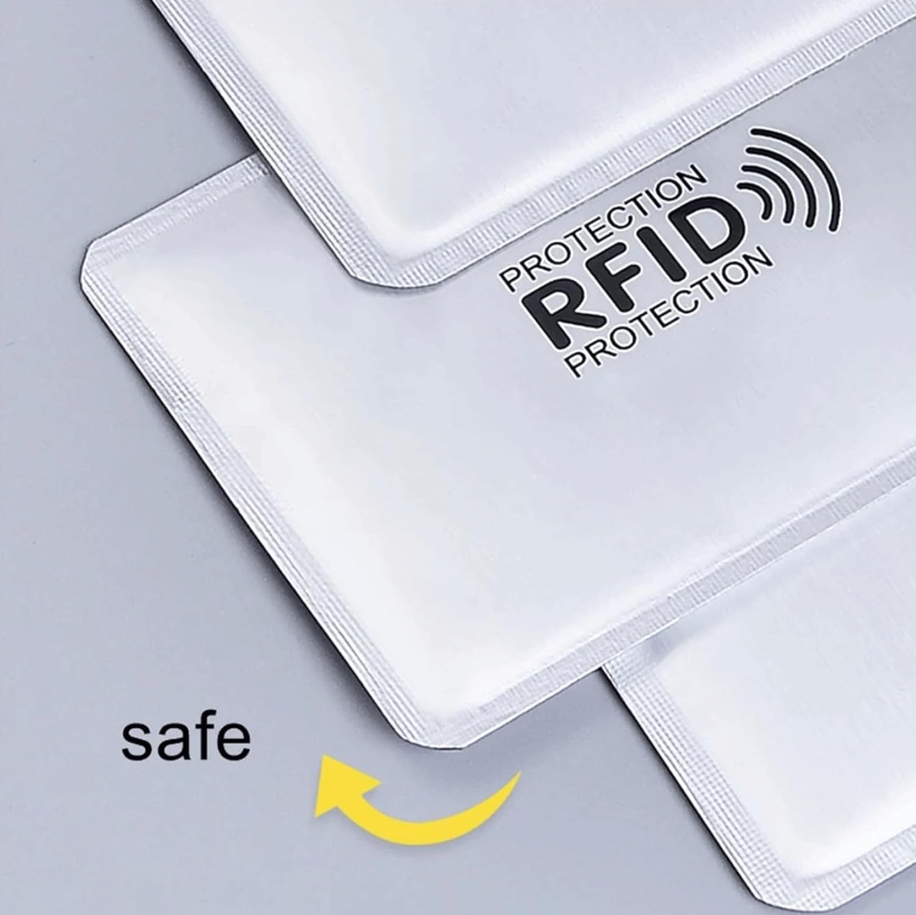 RFID Blocking Sleeves for Credit Cards - Set of 5pcs