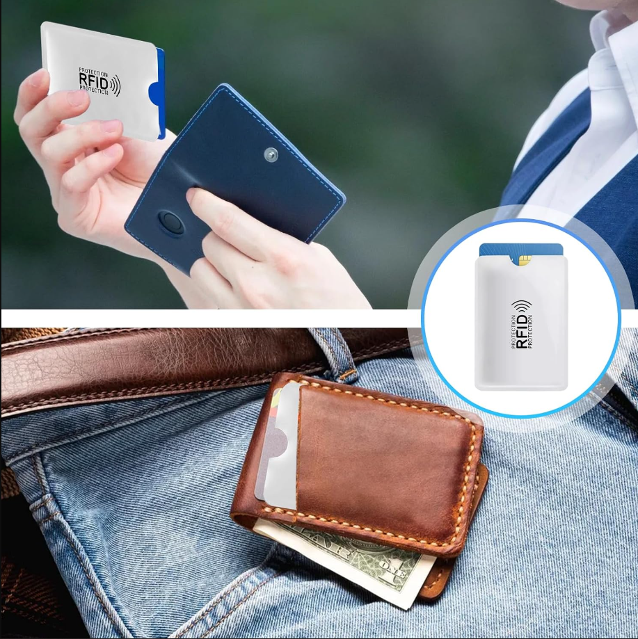 RFID Blocking Sleeves for Credit Cards - Set of 5pcs