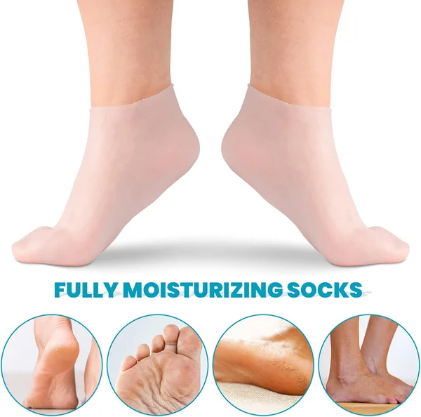 Moisturizing Foot Mask Exfoliating Silicone Socks Beach Protective Socks - 1 Pair