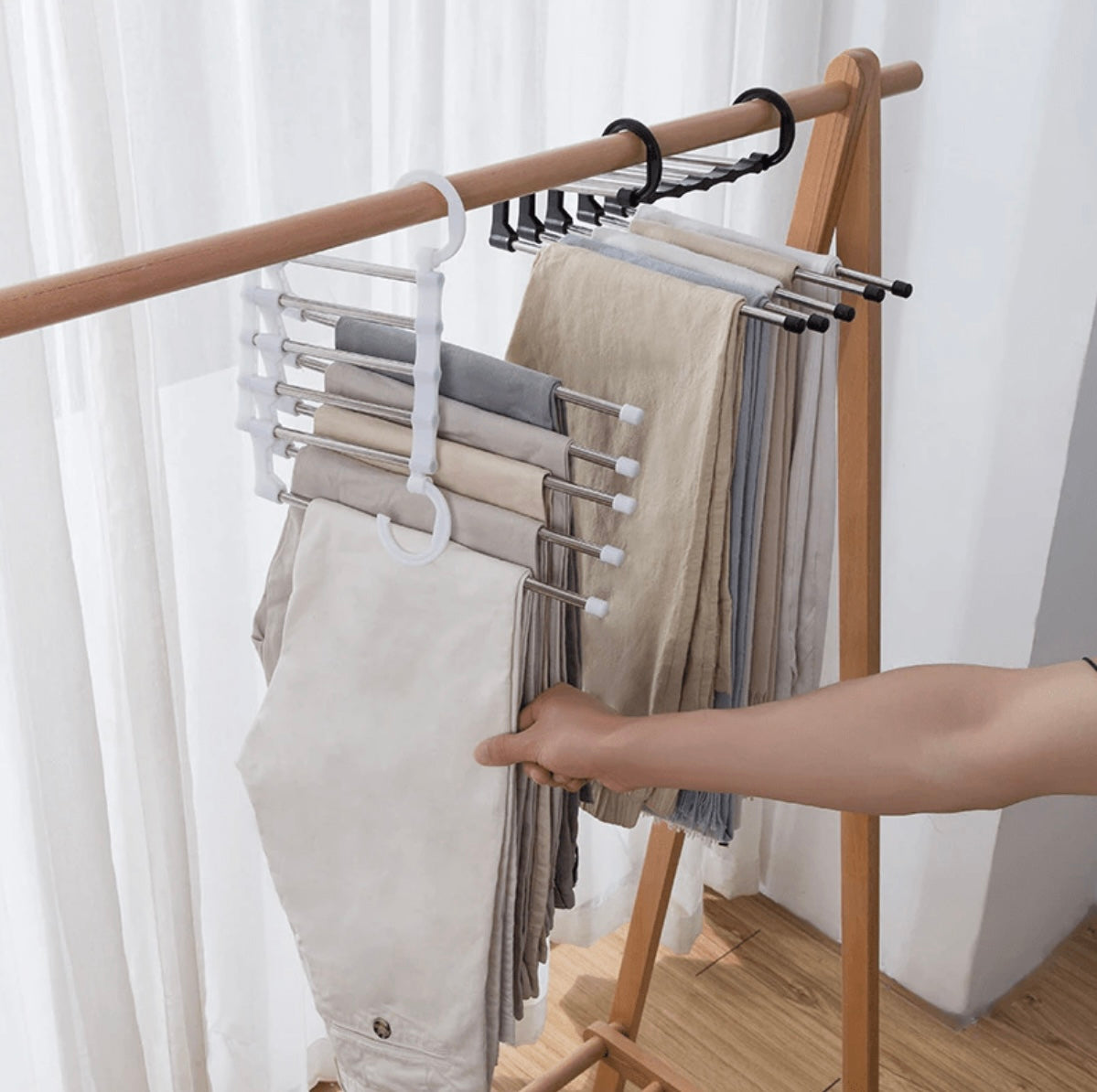 Bliss 5-in-1 Multi-Functional Pants Rack - 2/4/6 Pcs