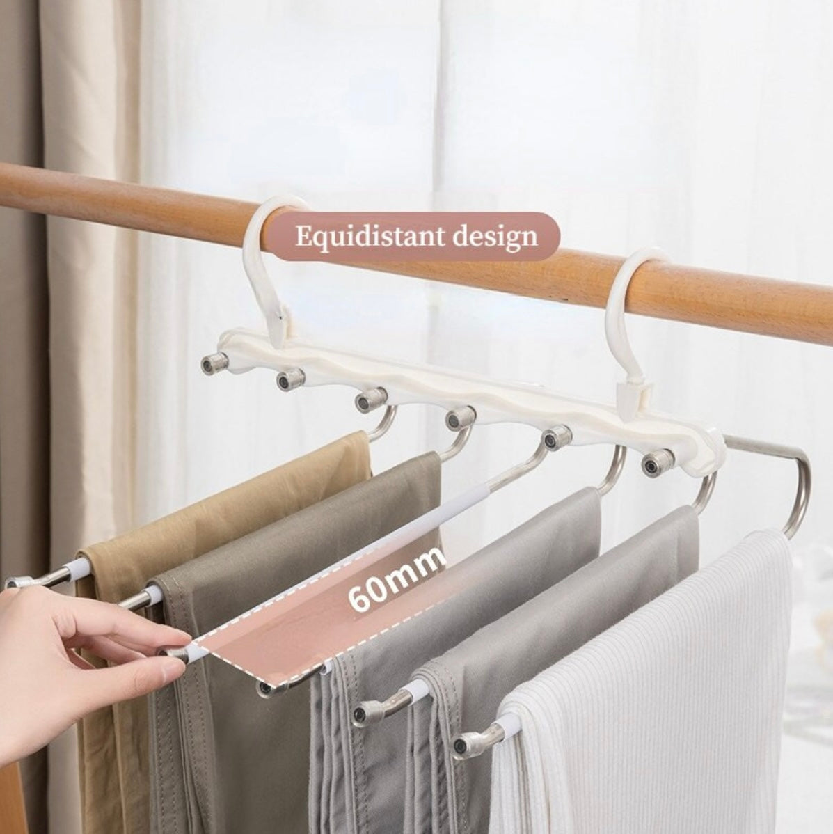 Bliss 5-in-1 Multi-Functional Pants Rack - 2/4/6 Pcs