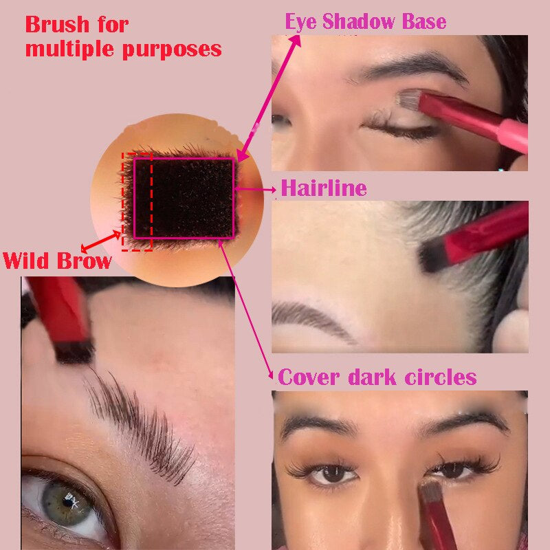 Realistic Eyebrow Drawing Brush - Set of 3/6/9 Pcs