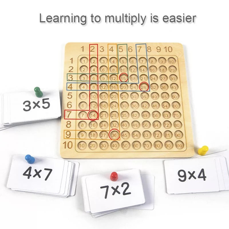 BLISS™ Wooden Montessori Multiplication Board Game