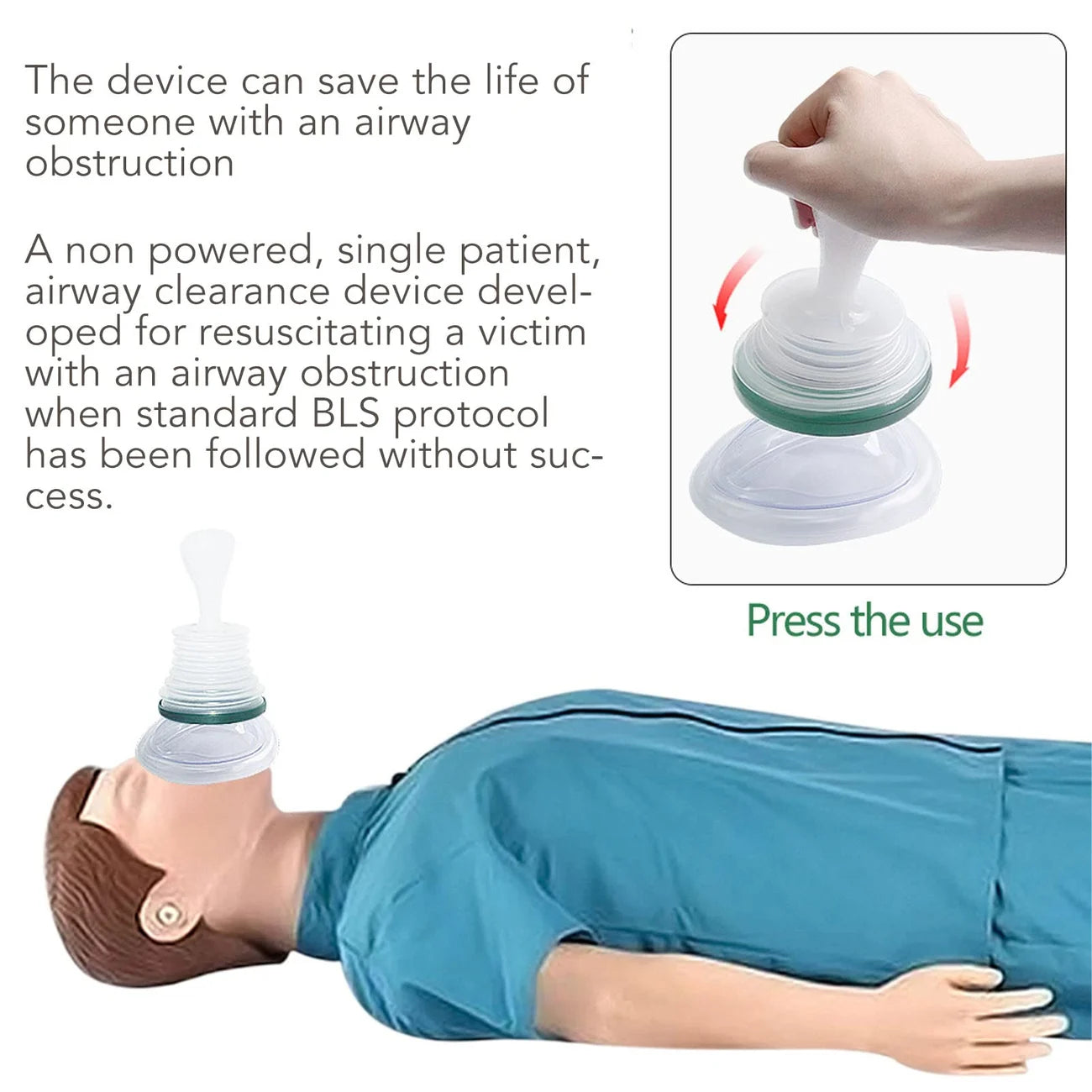 Professional Choking Emergency Device for Adults and Children