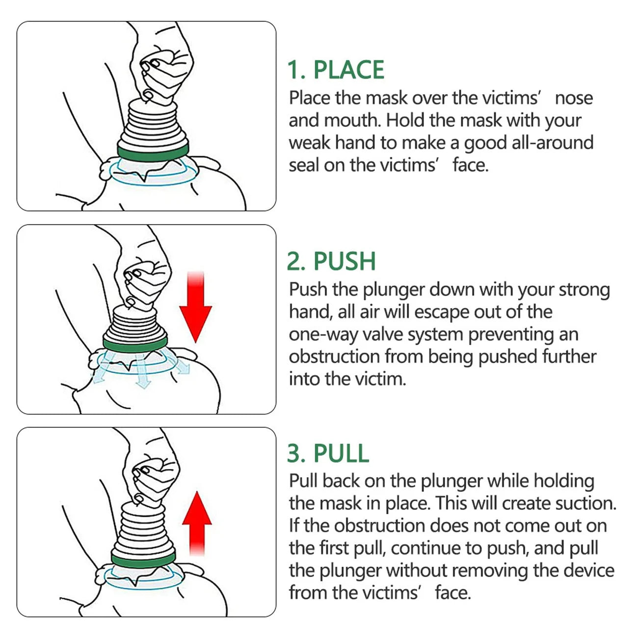 Professional Choking Emergency Device for Adults and Children