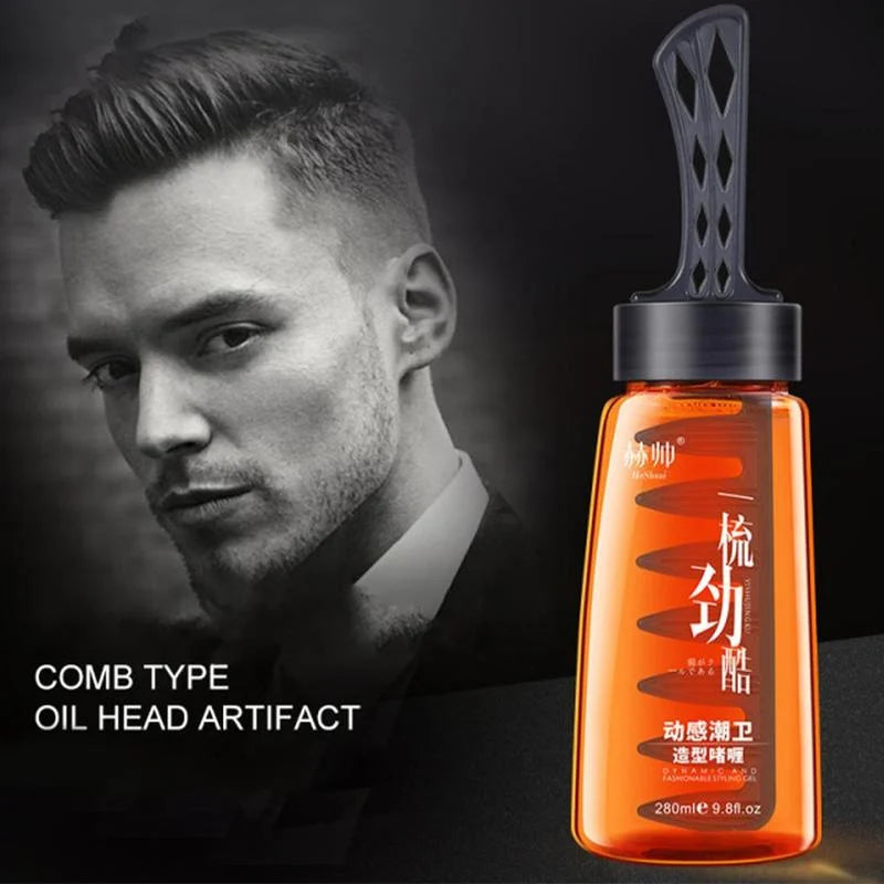 Men’s Salon Grade Hair Gel with Comb